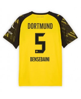 Günstige Borussia Dortmund Ramy Bensebaini #5 Heimtrikot 2025-26 Kurzarm